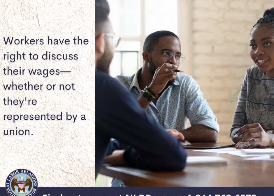 NLRB: Your Right to Discuss Wages