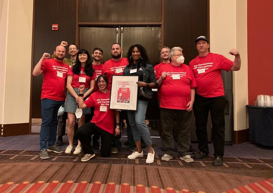 UAWD Wins Troublemaker Award at Labor Notes 2022