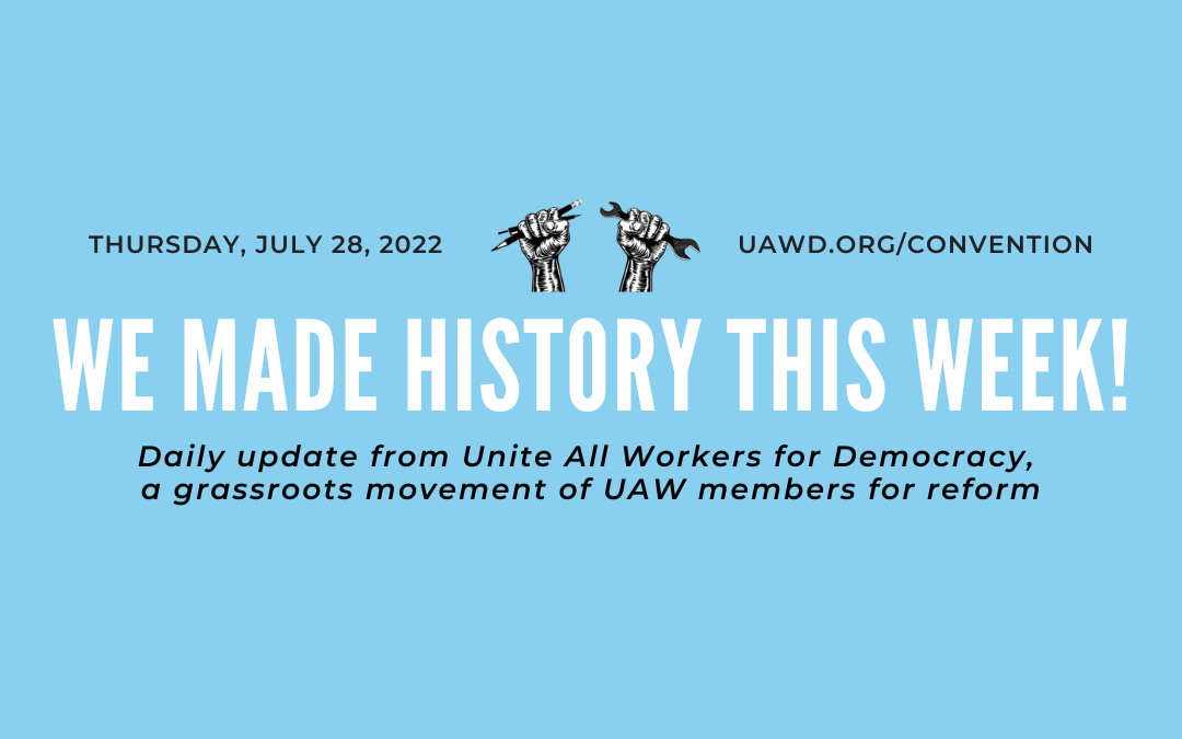 Thursday Bulletin: We Made History This Week!